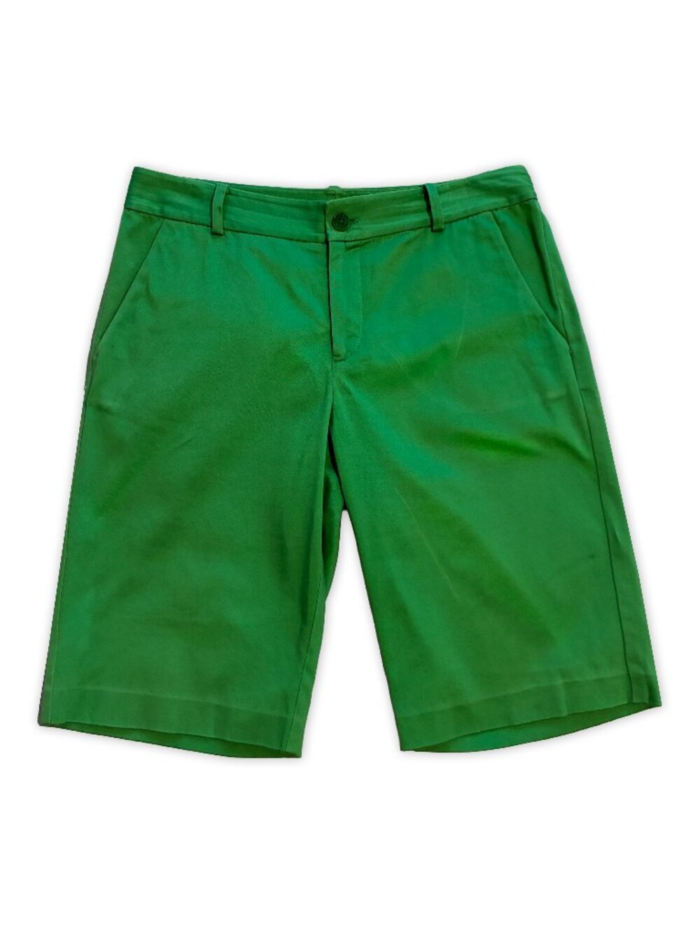 Lauren Ralph Lauren Bright Green Women's Bermuda 11" Shorts